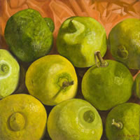 Limas, 2015, óleo/lino, 75 cm X 75cm