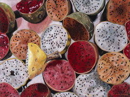 Pitayas de Norma, 2009, óleo/lino 97 x 130 cm