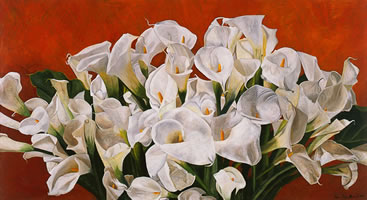 Alcatraces lilli, 2007, óleo/lino 76 x 142 cm