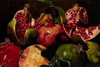 Granadas, 2012, oil on canvas, 43.3 X 64.2 in