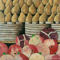 Peras y granadas, 1999, oil on canvas