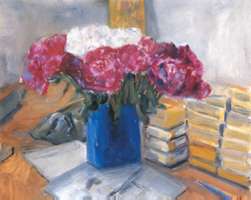 Flores, 1995, óleo/lino 23 x 28.5 cms
