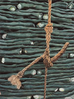 Nopales amarrados, 2002, óleo sobre lino 114 x 85 cms
