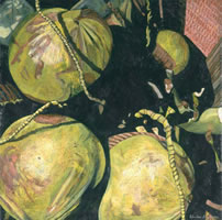 Cocos, 2003, oil on canvas 35.4 x 35.4 in