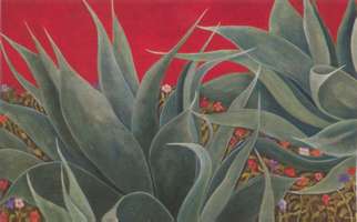 Atenuatas y belenes, 1993, temple óleo sobre tela 80.5 x 130 cms