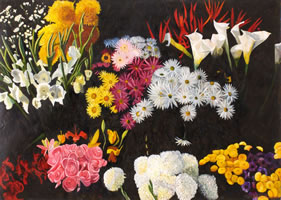 Floreria vespertina, 2003, oil on canvas 39.4 x 55.1 in