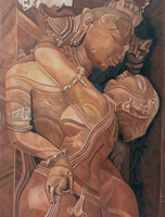 Espíritu y materia, 2001, oil on canvas 59.4 x 44.9 in