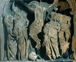 Crucificción, 2001, óleo sobre lino 117 x 144 cms