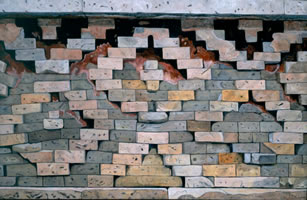 Mitla II, 2002, oil on canvas 33.5 x 51.2 in