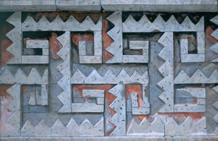 Mitla III, 2002, oil on canvas 33.5 x 51.2 in